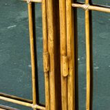 Vintage mirrored bamboo sideboard by Maugrion for Roche Bobois, 1970s. France