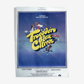 Original movie poster "Trocadéro Bleu Citron"