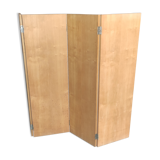 Screen 4 ventaux in elm veneer year 40-50