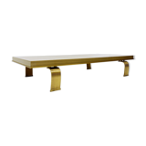 Table basse contemporaine en laiton
