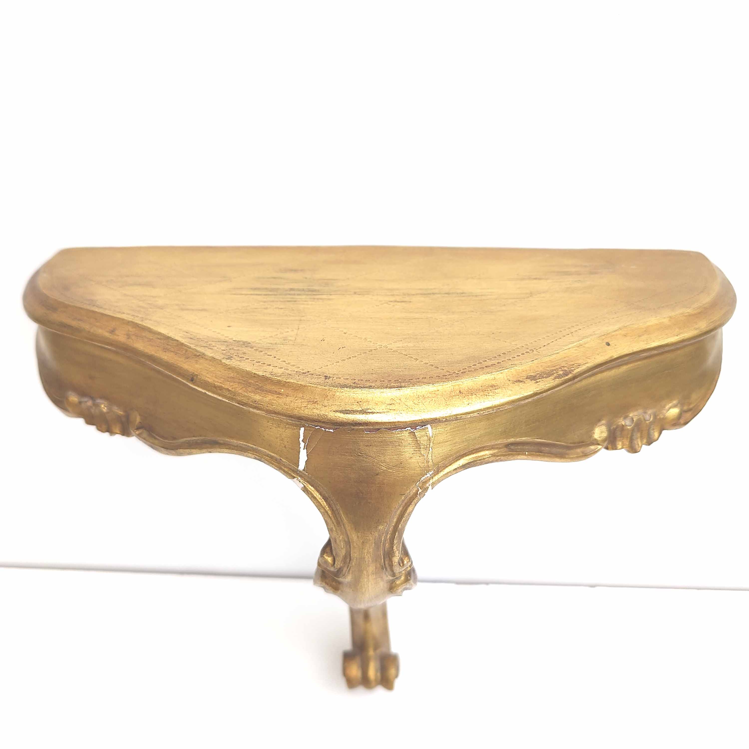 Small golden console