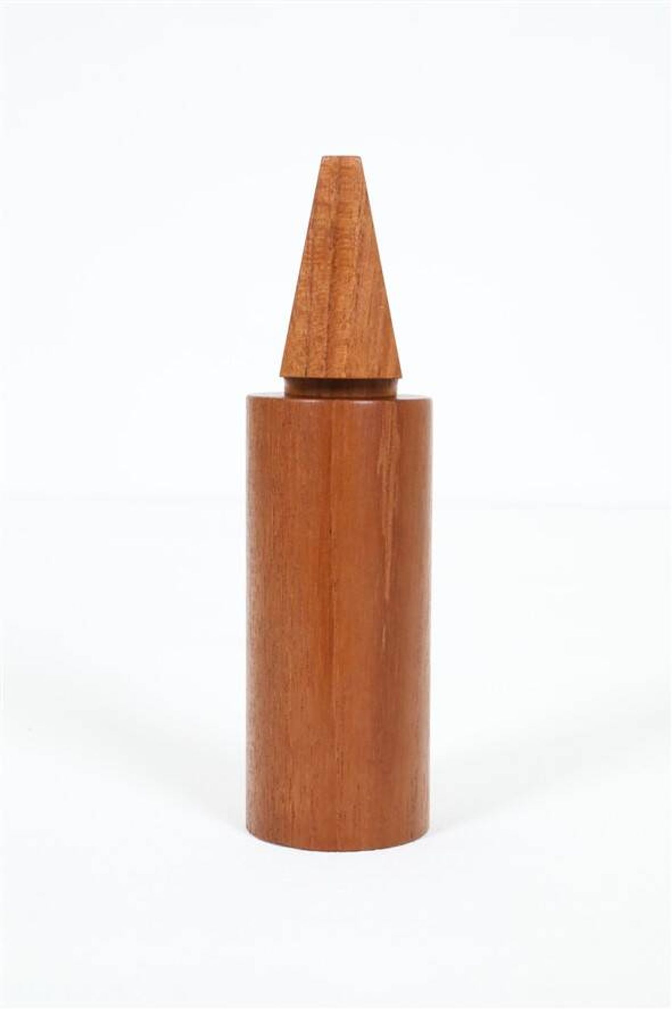 Rare Danish teak pepper mill with a high-quality Peugeot grinder / 1960s / Mid-Century Modern design