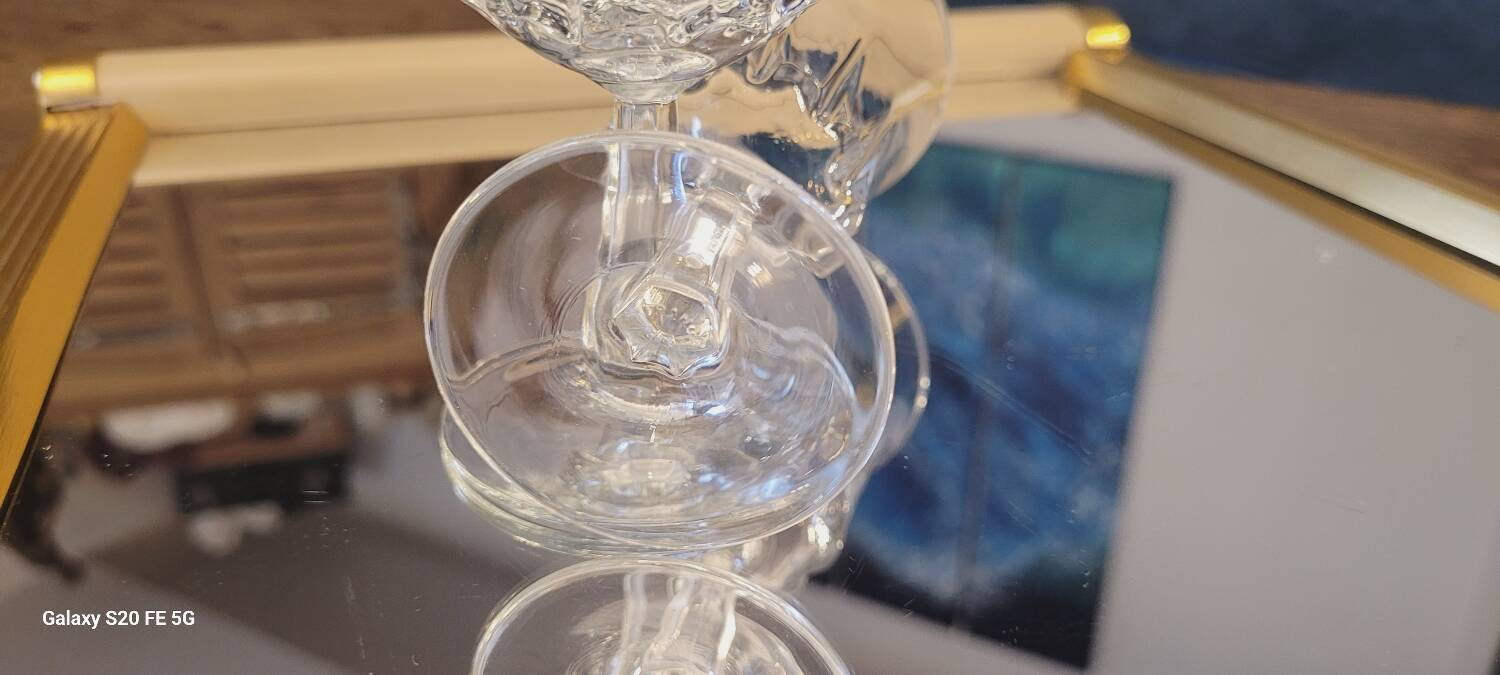 70's water glasses and wine glasses set