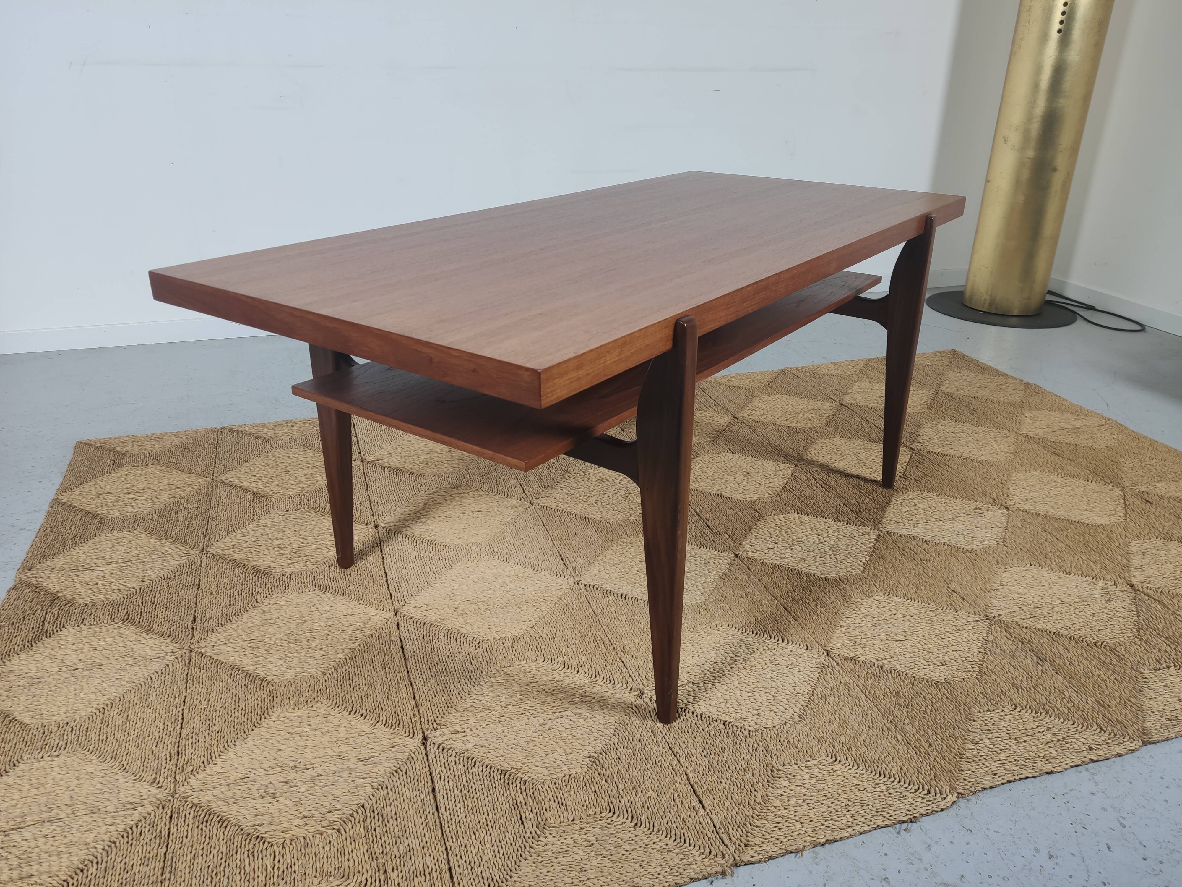 Scandinavian coffee table in teak, 1960s