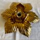 Golden flower wall lamp