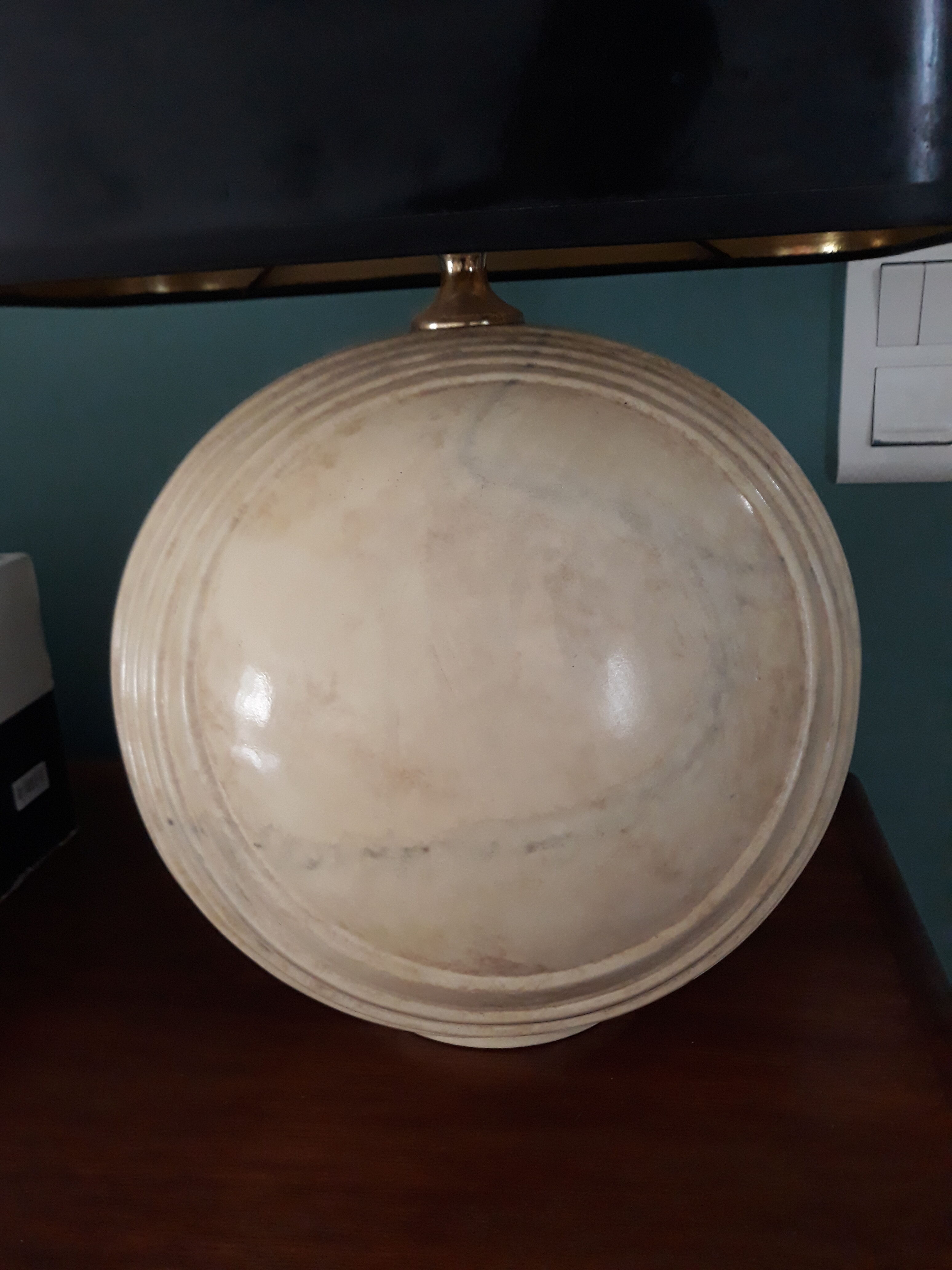 Big lamp way ceramic marble 70s