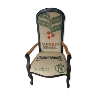 Fauteuil voltaire sac de café