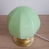Green opaline table lamp