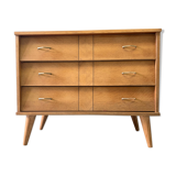 Vintage chest of drawers with wing drawers