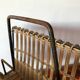 Vintage rattan magazine holder
