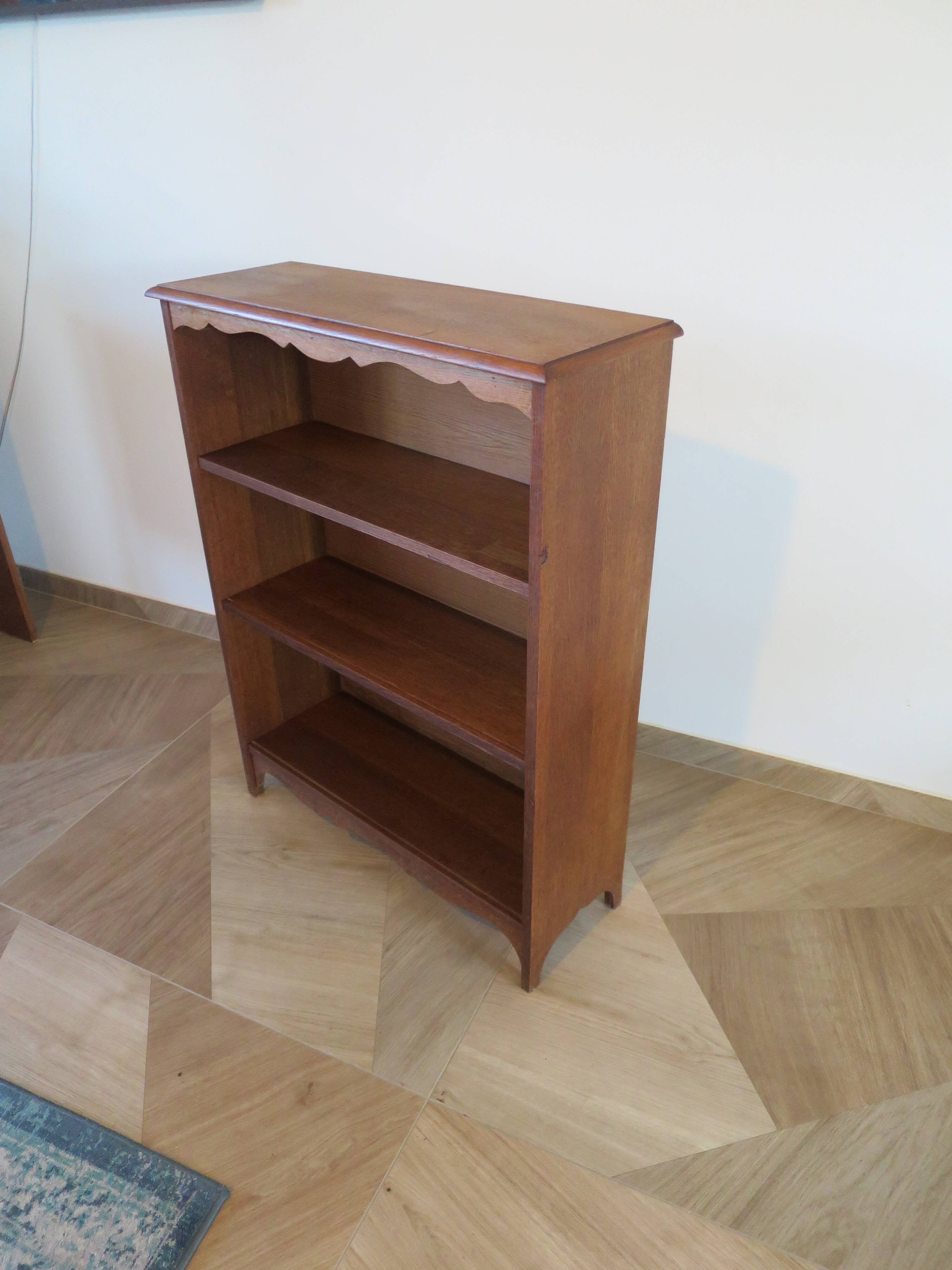 Set of 2 bibus 3 levels - oak color - bookcase shelves