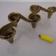 Large Brutalist Bronze Candleholder by Michael Harjes, 1960s