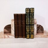 Serre-livre en marbre ancien / paire