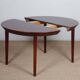 Round extendable table by Ole Hald for Gudme Møbelfabrik, 1960