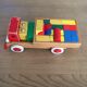 Vintage wooden educational games (truck & tablet)