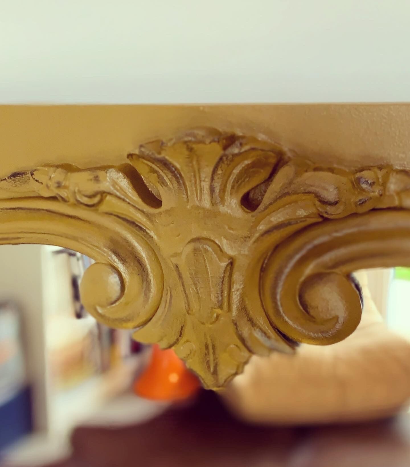 Mirror frame painted wood