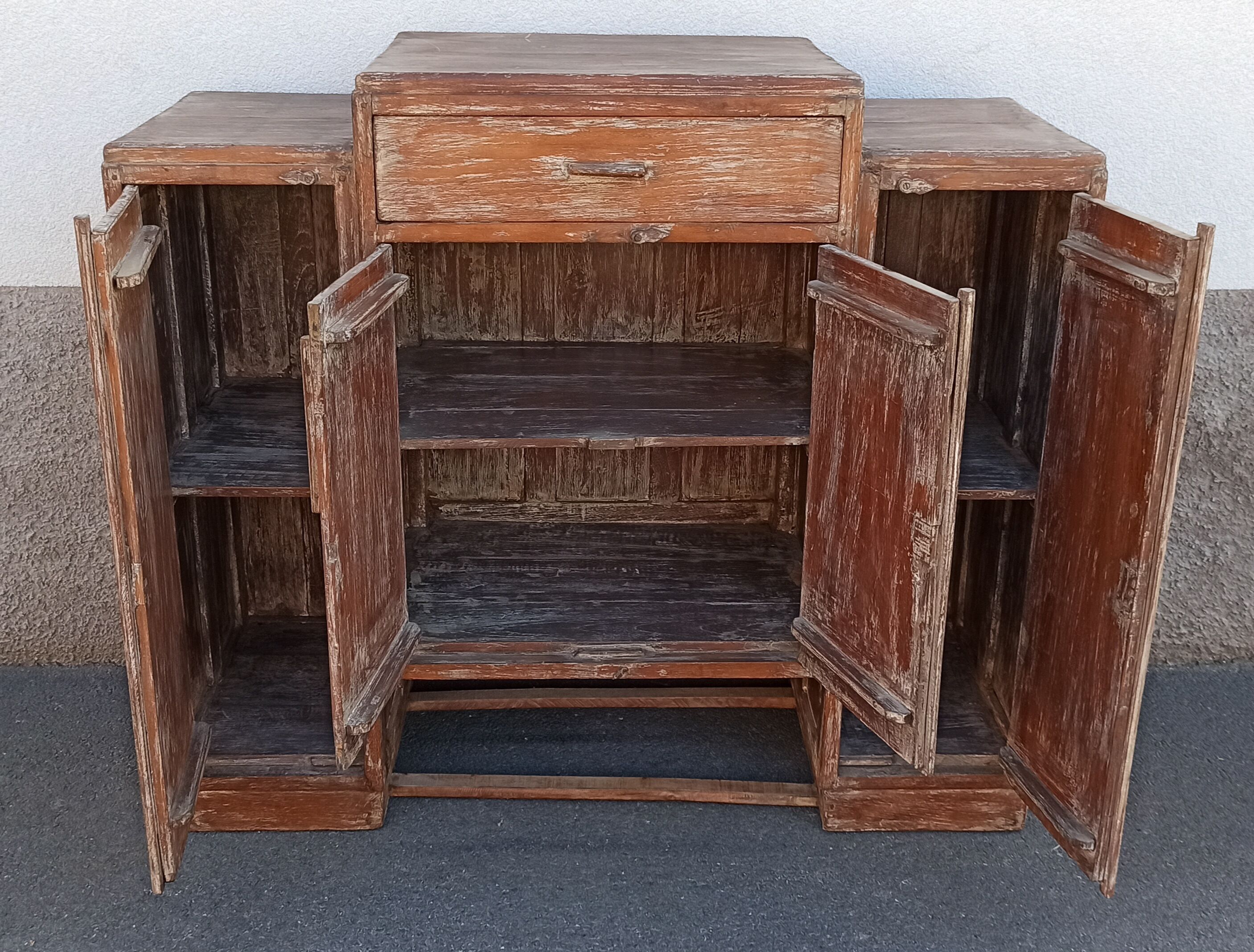 Antique wooden storage unit