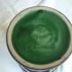 Ceramic vase st clement green and black signed letalle