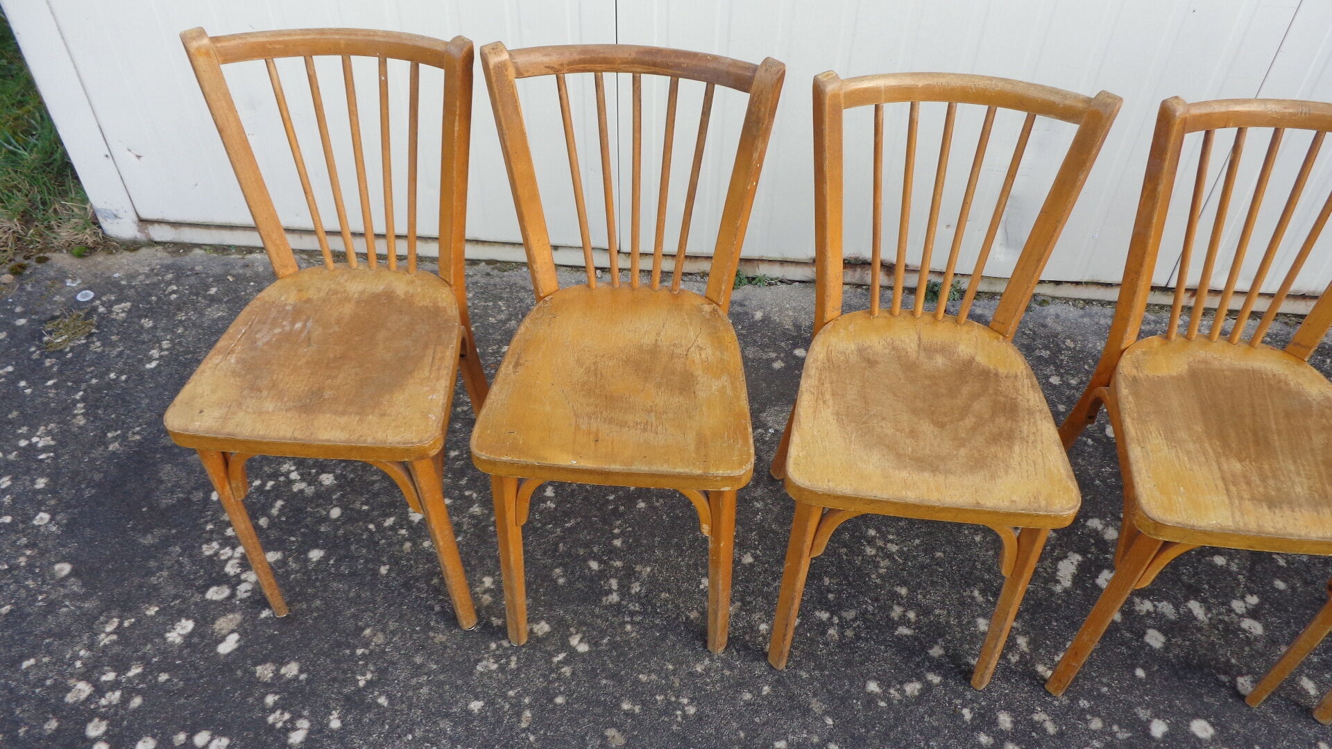 6 chaises baumann de bistrot