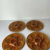 Assiettes à huîtres barbotine