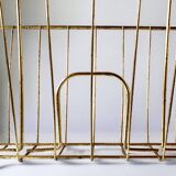 Porte-revue vintage en laiton