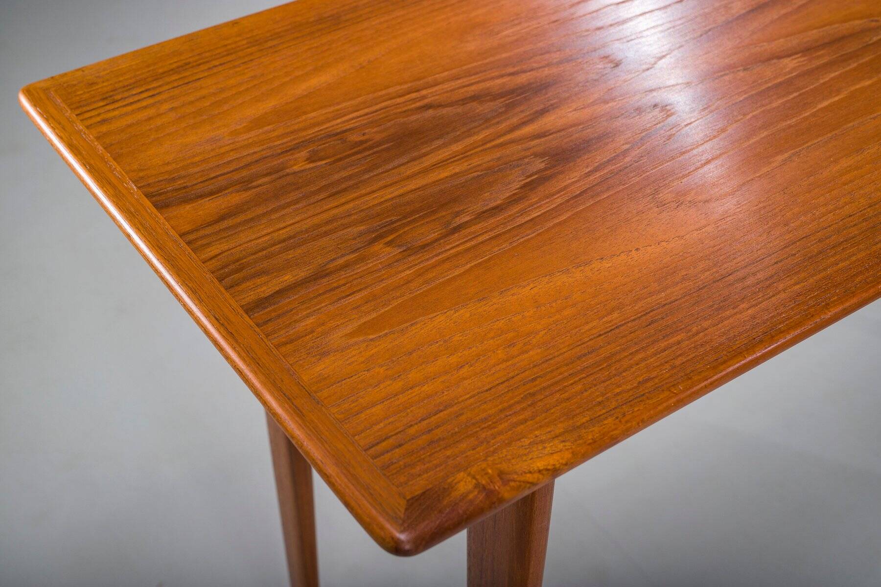 Bureau en teck en L de style mid-century moderne, années 1970