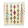 M'rirt Berber rug in cream wool with coloured patterns, 160 × 190 cm