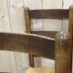Suite of 8 oak chairs and straw seats - 1950s work