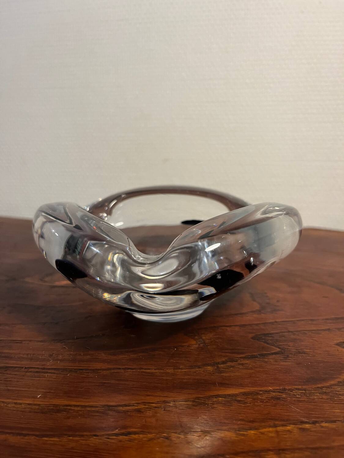 Thick glass ashtray from the 70s/80s