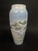 Copenhagen porcelain vase, hand-painted winter decoration, circa 1900-1920.