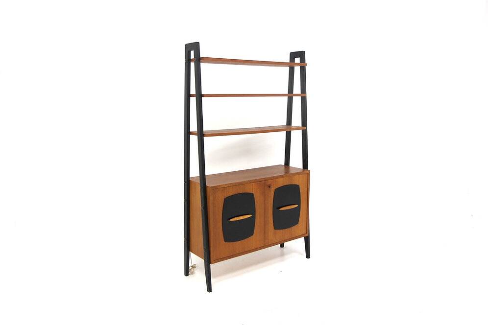 Scandinavian "Tema" teak bookcase, Möbel-Ikea, Sweden, 1960