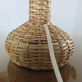 Scandinavian 70s rattan lamp