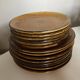 Set of 6 Dieulefit glazed earthenware plates workshop Mourre Milon 1970