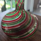 Vintage Murano-inspired blown glass vase