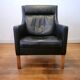 Vintage wingback chair 2431 with ottoman by Børge Mogensen for Fredericia