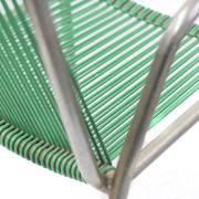 Set of 2 kids chair with scoubidou grid France 60s