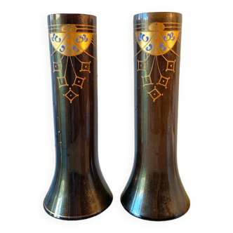 Pair of Art Nouveau vases