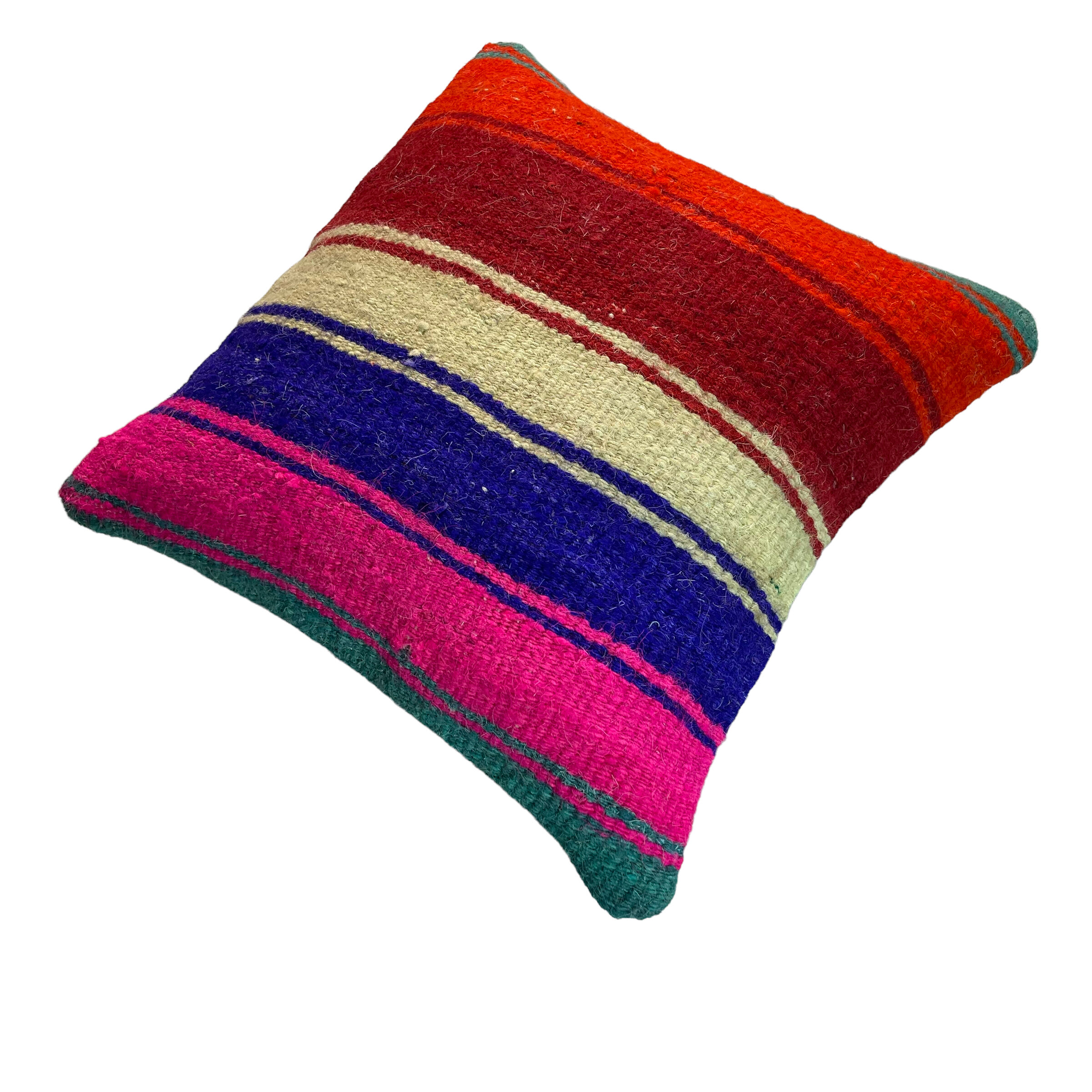 Vintage turkish kilim cushion cover 40 x 40 cm