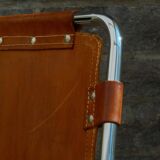 Chair Les Arcs Charlotte Perriand – Vintage patinated leather from the 60s/70s