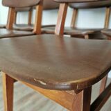 Vintage STOL Kamnik Dining Chair: 1970s Yugoslavian Mid-Century Leather Bis