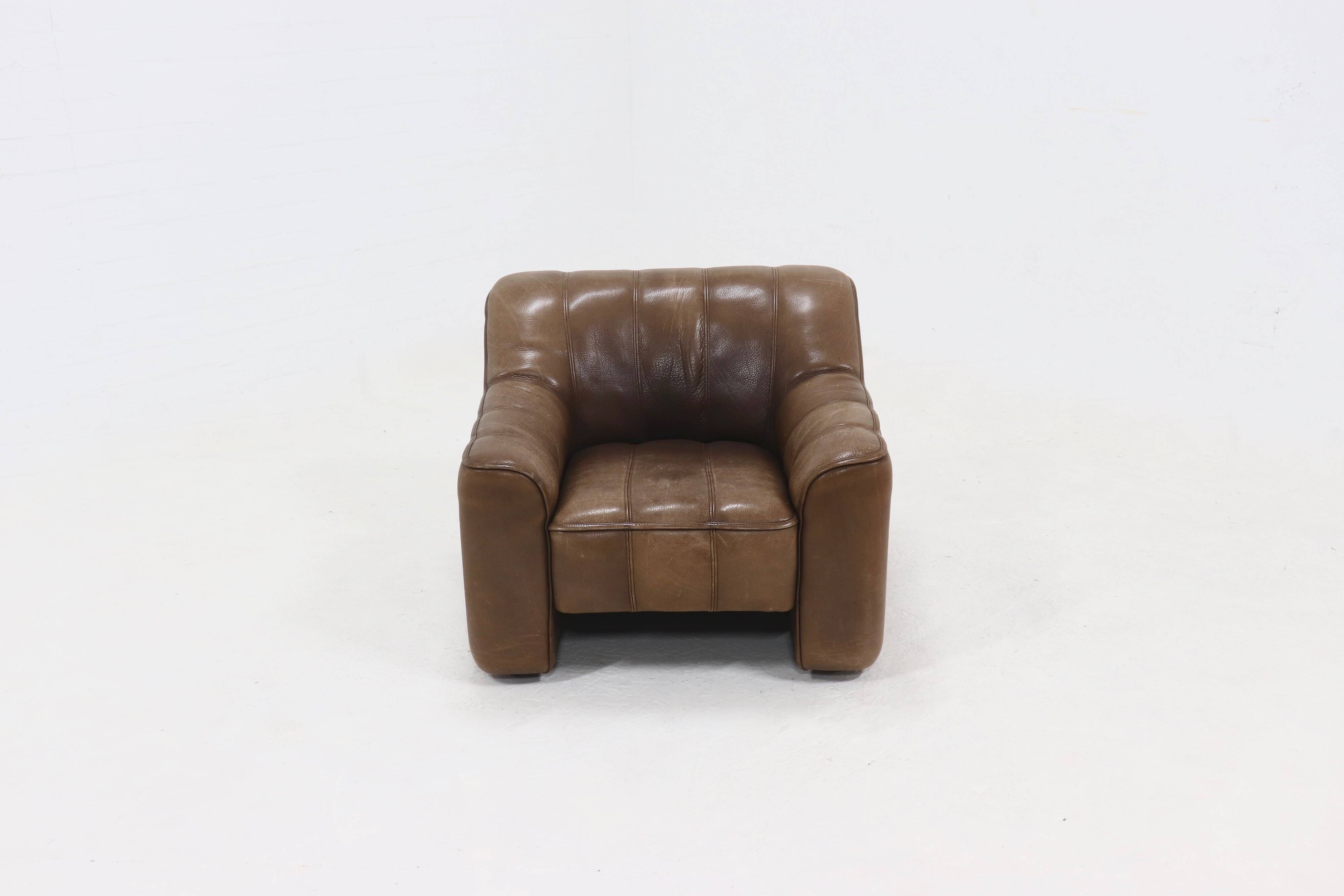 Neck Leather De Sede DS44 Lounge Chair Switzerland 1970s