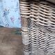 Wood and wicker basket, antique, size xxxl.