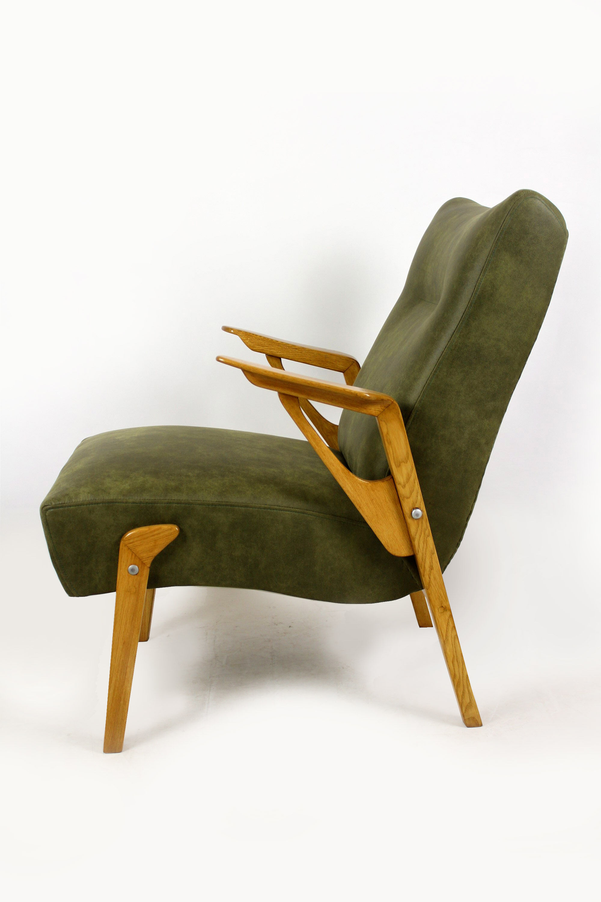Mid-century ash armchair, 1960s