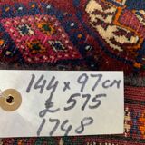 Antique turkmen tekke rug, 144x97 cm turkoman bokhara red black beige