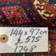 Antique turkmen tekke rug, 144x97 cm turkoman bokhara red black beige