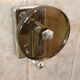 Vintage bathroom mirror with hooks
