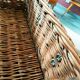 Coracle vintage wicker picnic basket