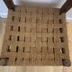 Wood chair and rush cord brutalist style from Queyras