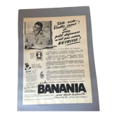 Publicité vintage à encadrer banania