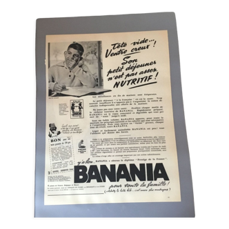 Vintage advertising to frame banania